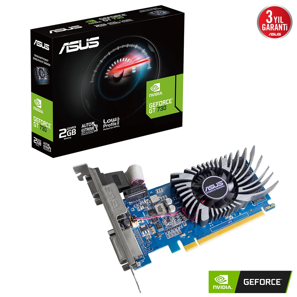 Asus Gt730-2gd3-brk-evo 2gb Ddr3 Dvi Hdmi 64bit