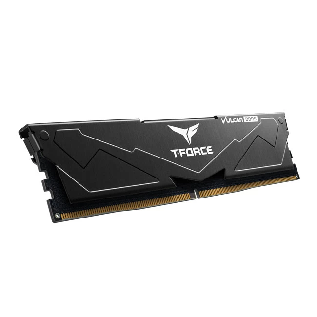 Team T-force Vulcan Black 16gb(1x16gb) 6000mhz Ddr5 Cl38 Gaming Ram (flbd516g6000hc38a01)