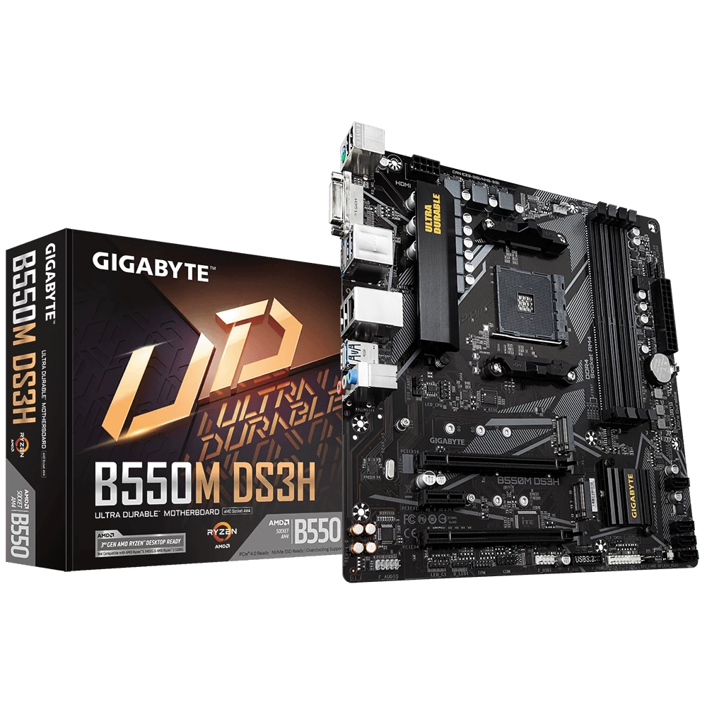 Gigabyte B550m Ds3h Ddr4 4000(oc) Hdmi Am4