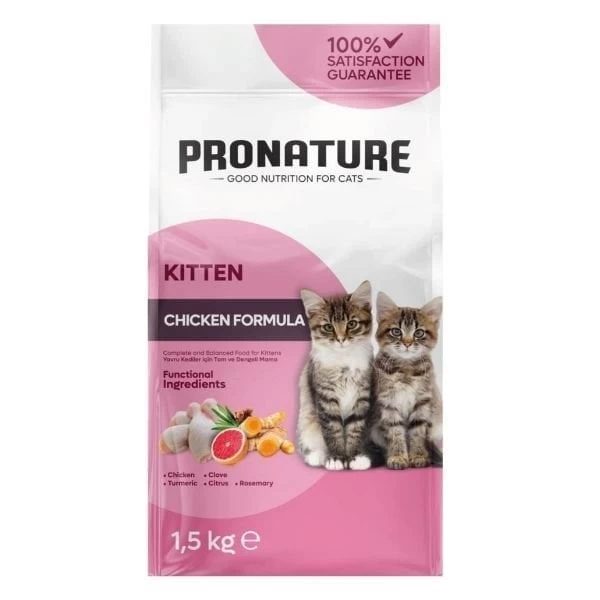 Pronature Kitten Tavuklu Ve Pirinçli Yavru Kedi Maması 10 Kg