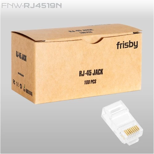 Frisby Fnw-rj4519n Rj45 Utp 100'lü Altın Uç Konnektör