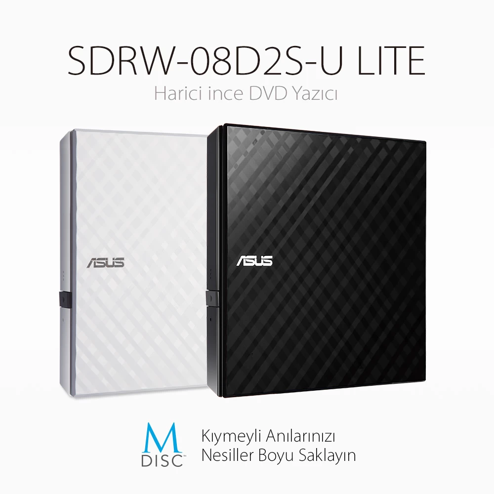 Asus Dvd Sdrw-08d2s-u Lite Slim Usb 2.0 Sİyah