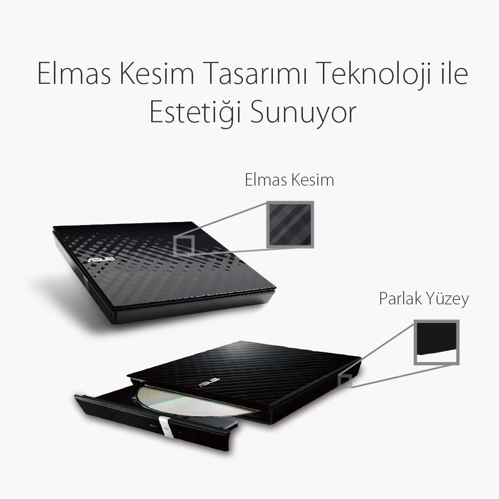 Asus Dvd Sdrw-08d2s-u Lite Slim Usb 2.0 Sİyah