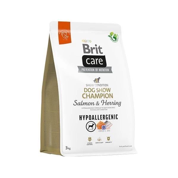 Brit Care Hypo-allergenic Champion Somonlu Ve Ringa Balıklı Yetişkin Köpek Maması 3 Kg