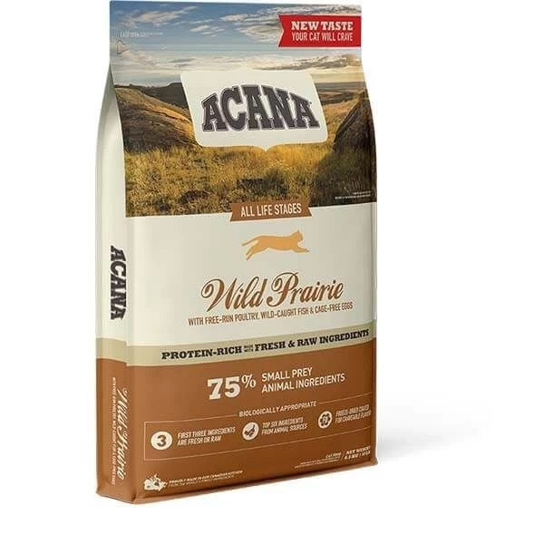 Acana Wild Prairie Tahılsız Tavuklu Ve Balıklı Yetişkin Kedi Maması 4.5 Kg