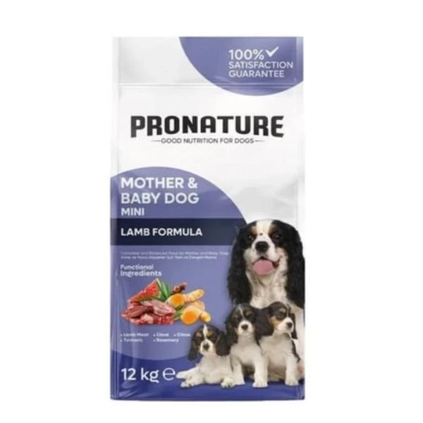 Pronature Mother  Baby Dog Kuzu Etli Anne Ve Yavru Köpek Maması 12 Kg