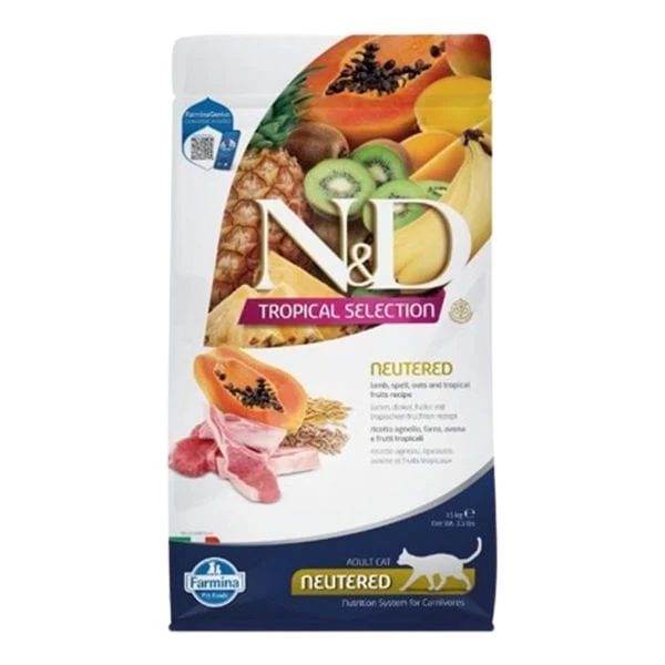 Nd Tropical Selection Sterilised Kuzu Etli Kısırlaştırılmış Yetişkin Kedi Maması 1.5 Kg