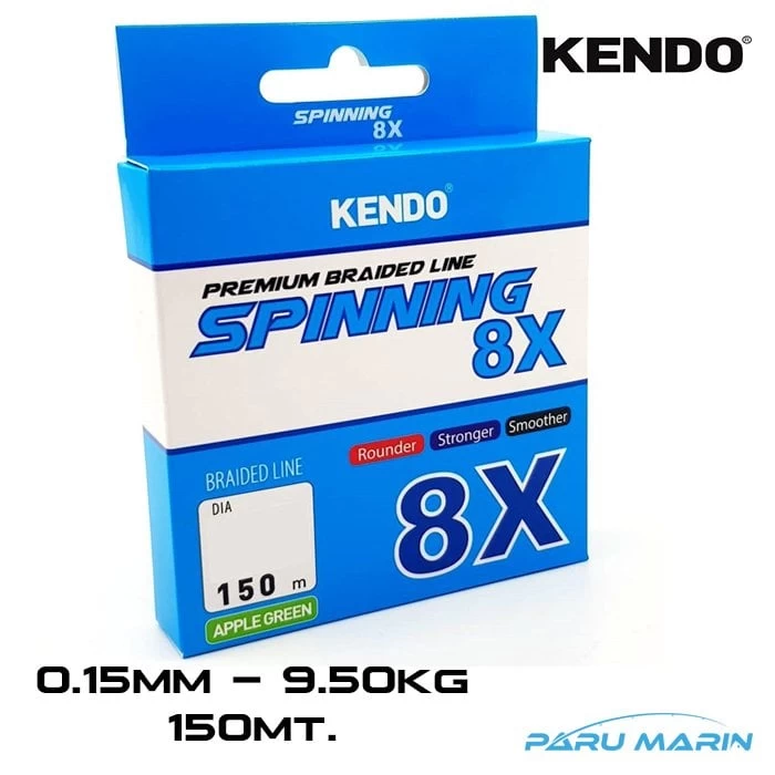 Kendo Spinning 8x Açık Yeşil 0.15mm -150mt Örgü İp Misina