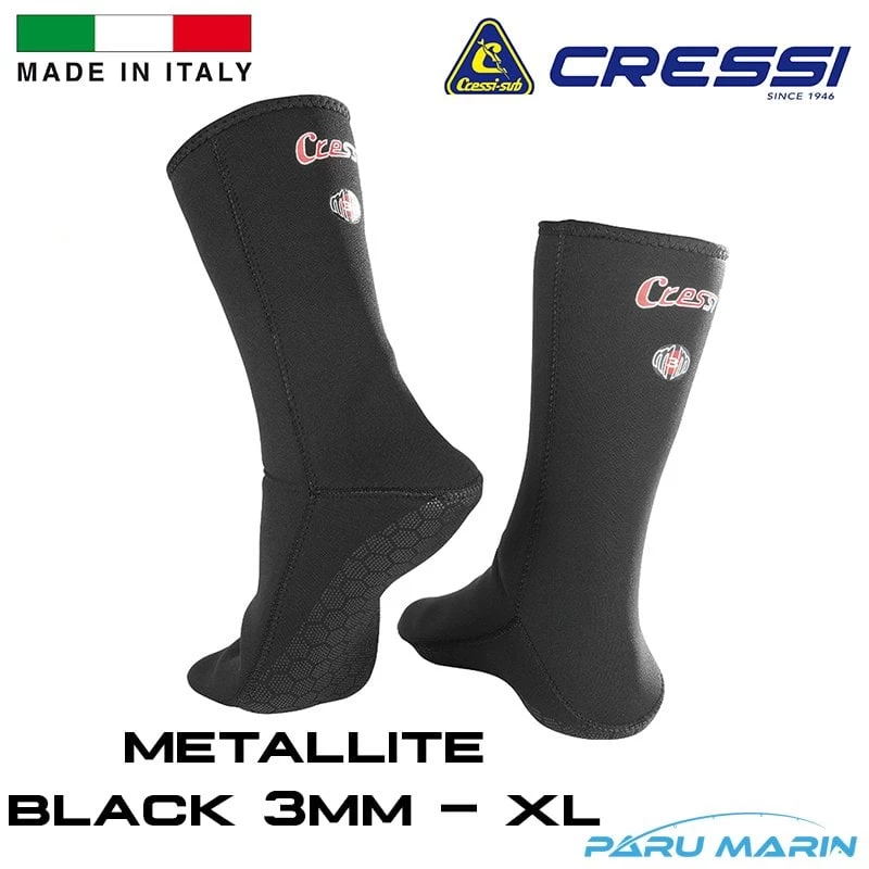 Cressi Metallite Dalış Patiği Siyah X-large