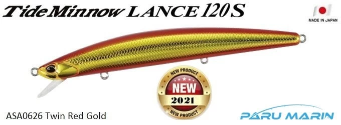Duo Tide Minnow Lance 120s Asa0626 Twin Red Gold
