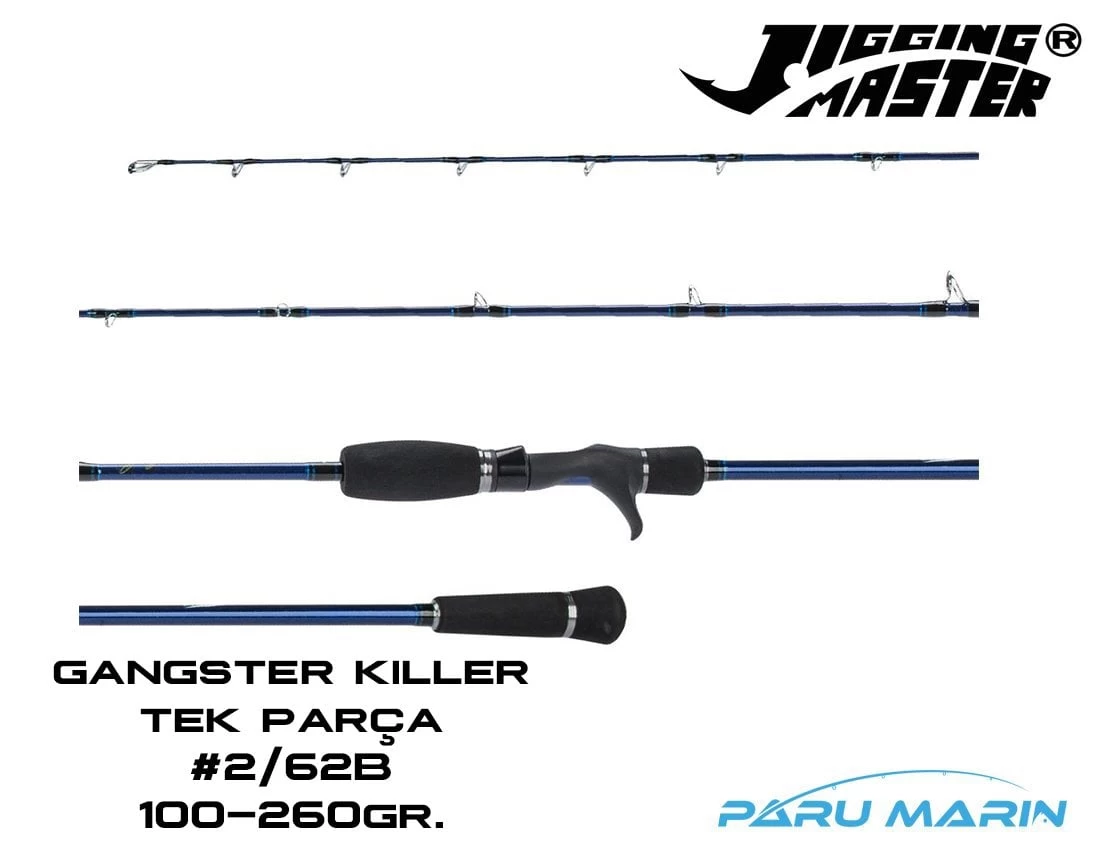 Jigging Master Gangster Killer #2/62b 186cm 100-260gr. Tetikli Spiral Slow Jig Kamış