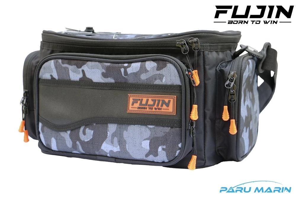 Fujin Black Camo Helper Bag - Balıkçı Çantası