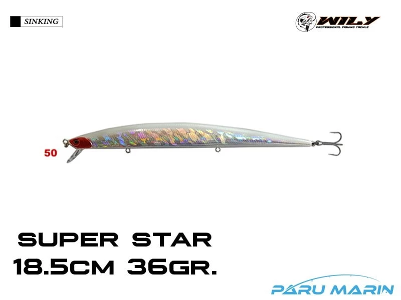 Wily Super Star 18.5cm 36gr. (sinking) No:50