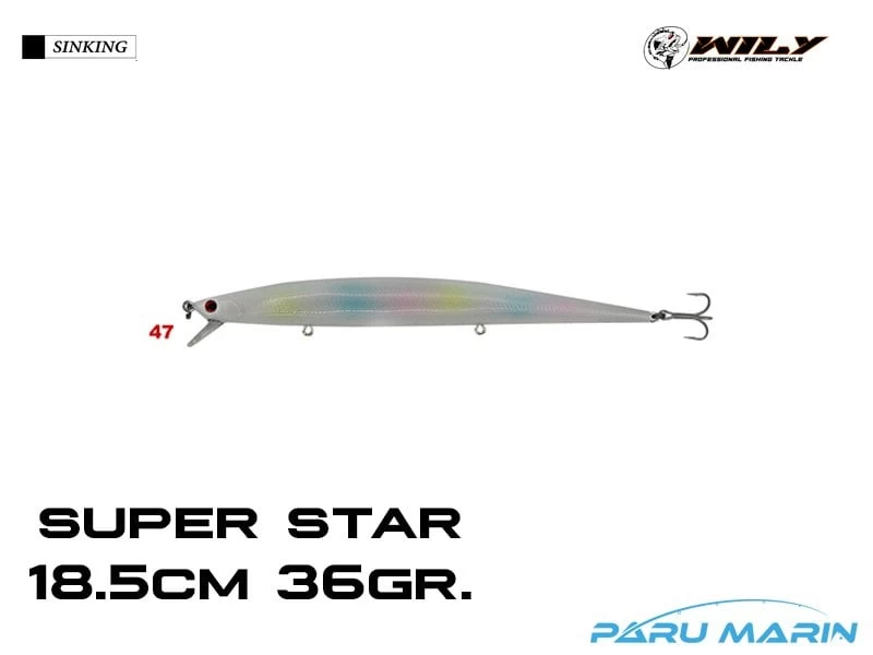 Wily Super Star 18.5cm 36gr. (sinking) No:47