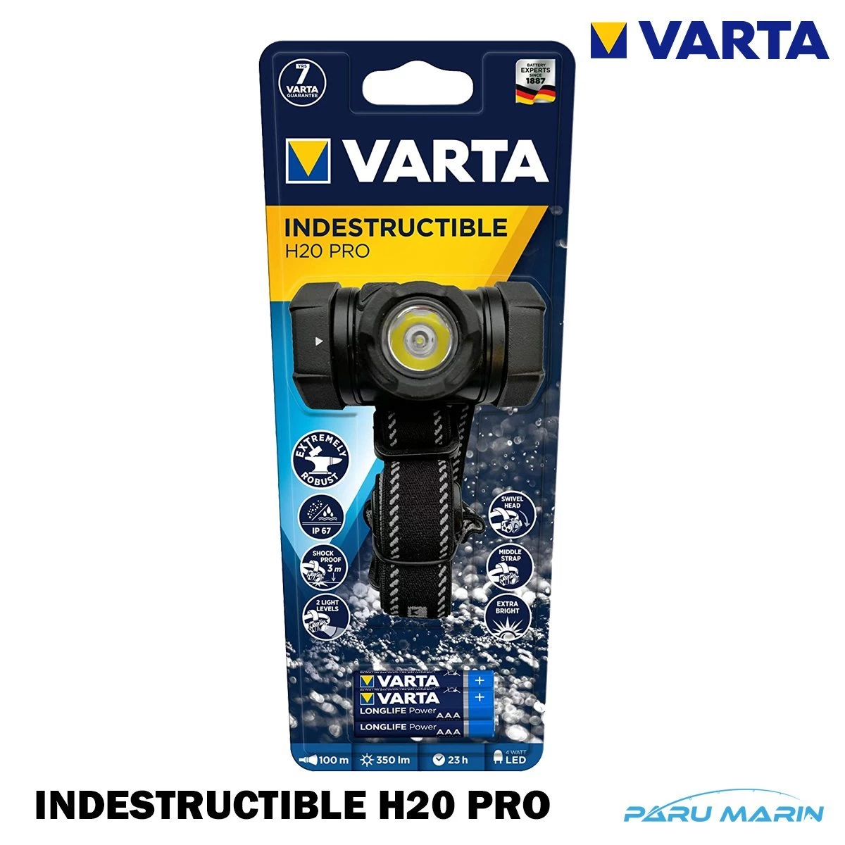 Varta Indestructible H20 Pro Led Kafa Feneri