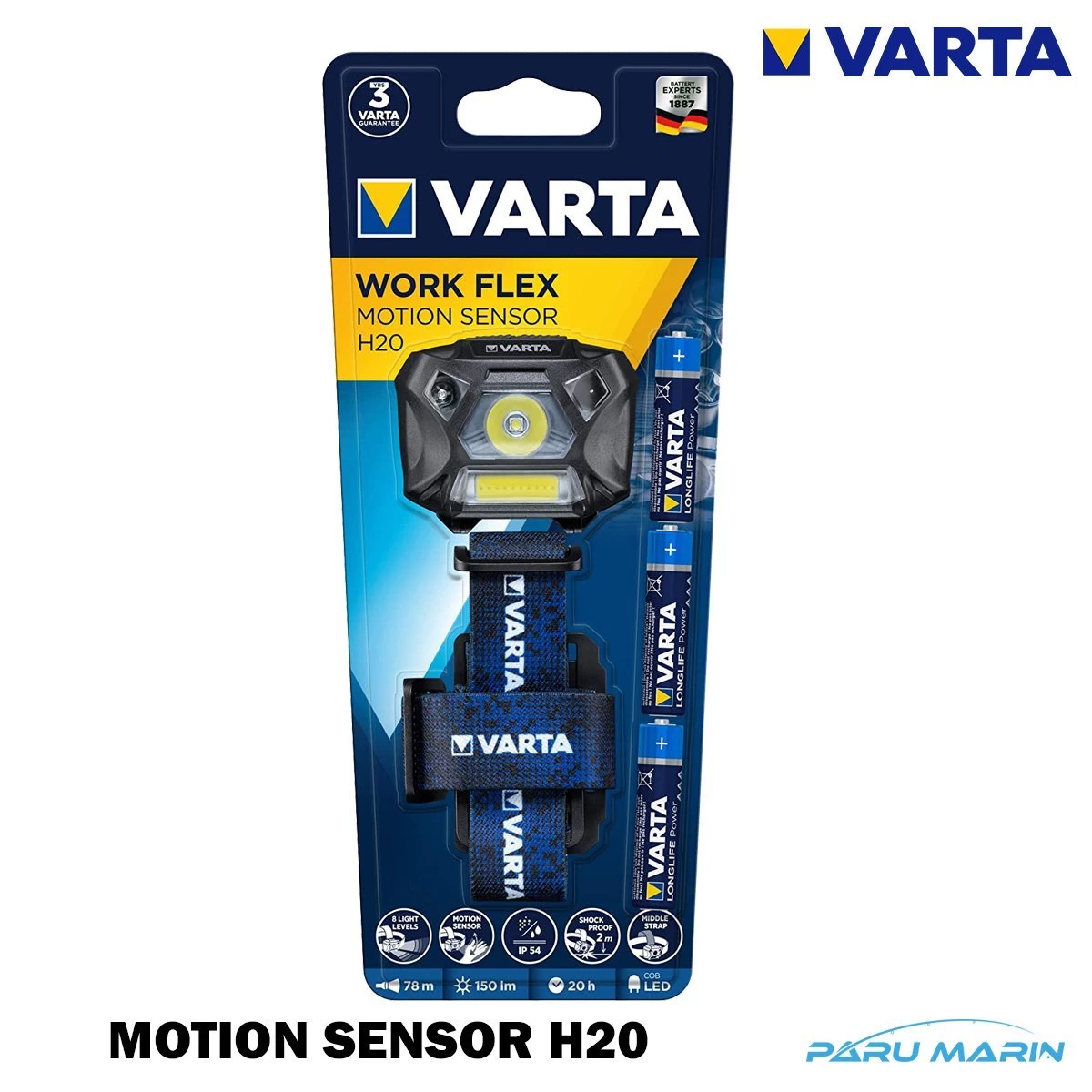 Varta Work Flex Motion Sensor H20 Led Kafa Feneri