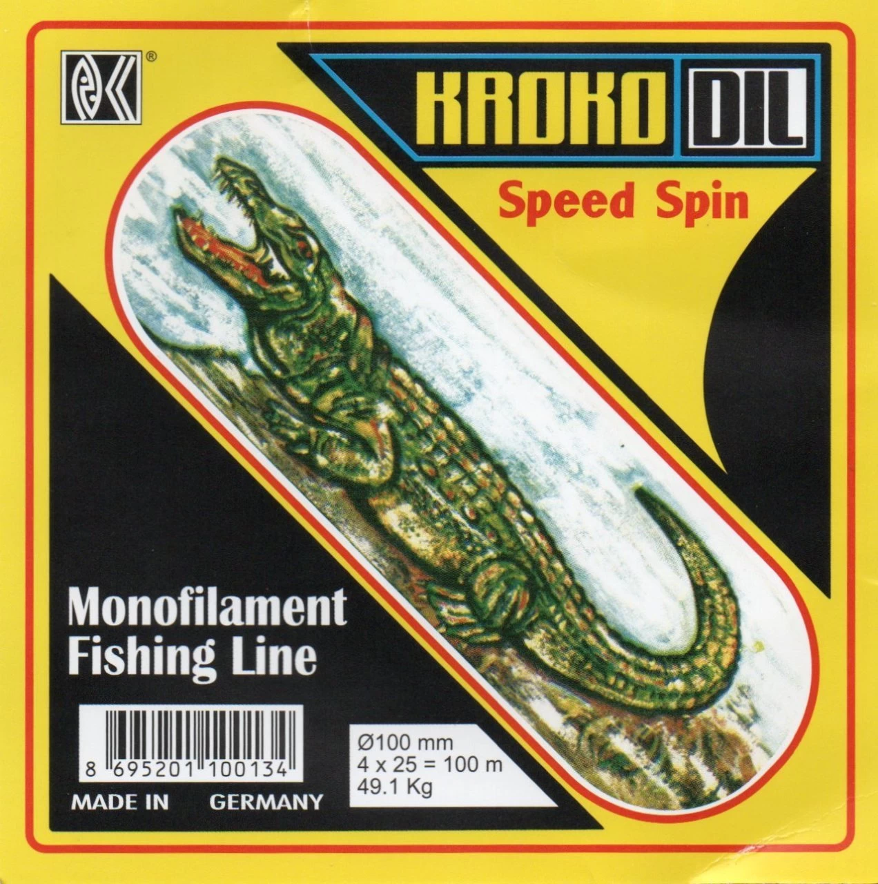 Krokodil 1,00mm 49.1kg. 100mt. Paket Misina