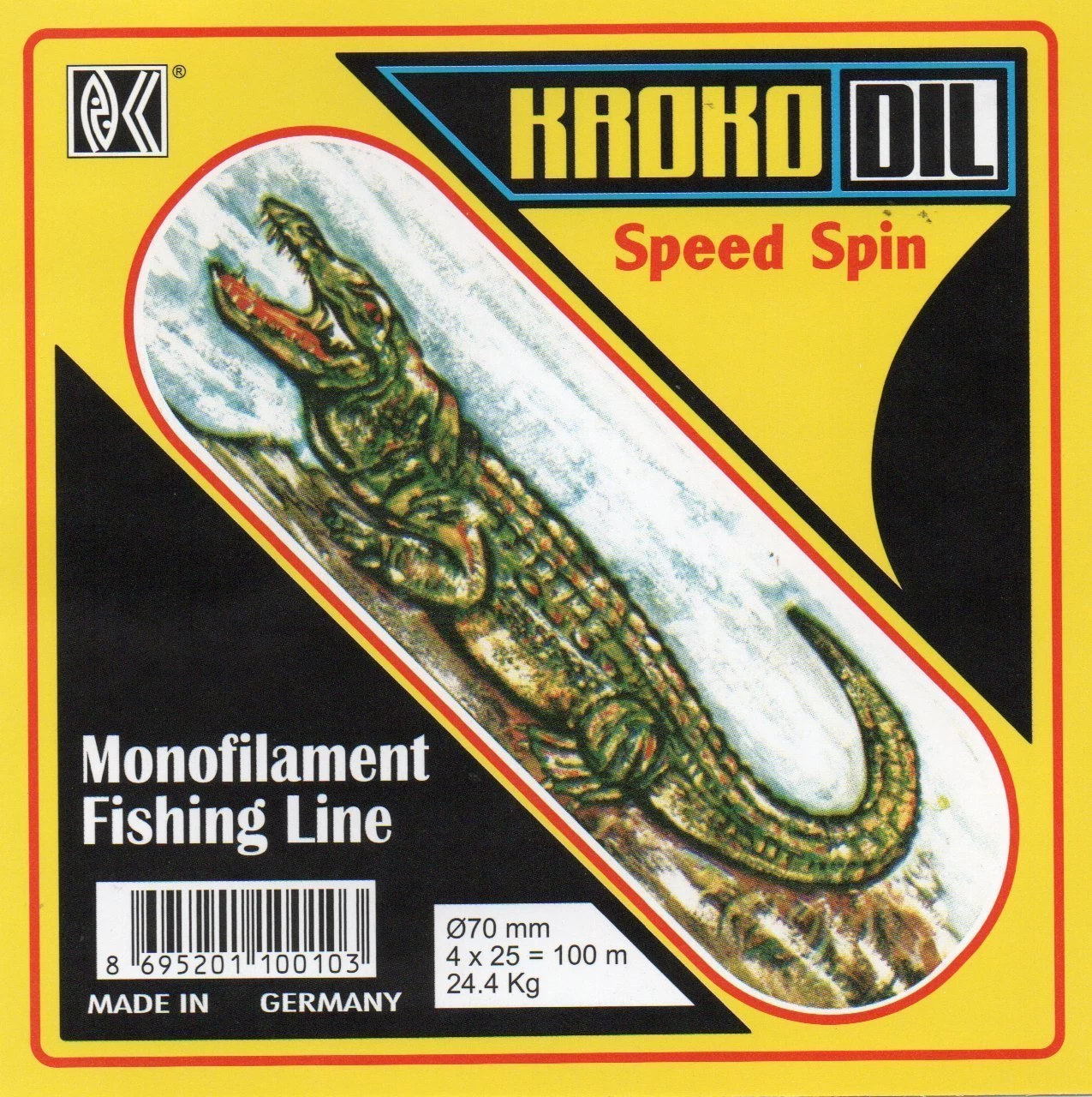 Krokodil 0,60mm 24.4kg. 100mt. Paket Misina