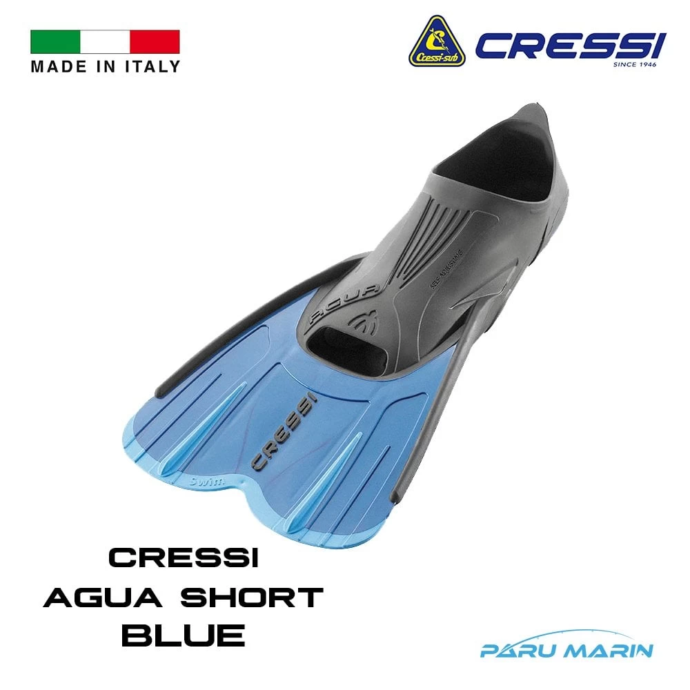 Cressi Agua Short Yüzme Paleti Blue