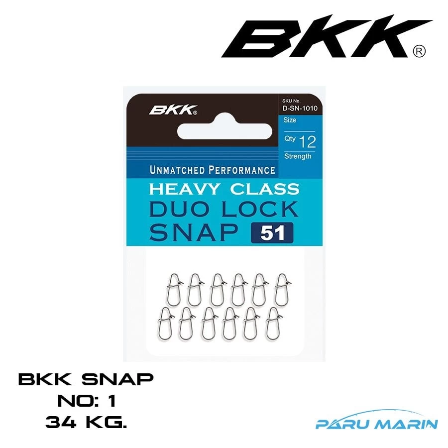 Bkk Duolock 51 Snap Klips No:1 , 31 Kg.