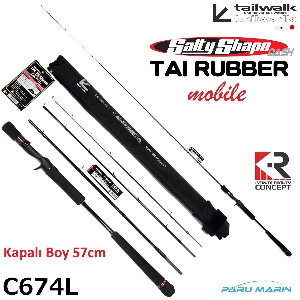 Tailwalk Ssd Tai Rubber Mobile C674l 2,00mt. / Max. 90gr.