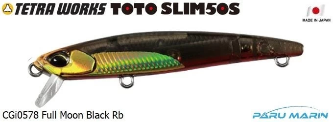 Duo Tetra Works Toto Slim 50s Cgi0578  Full Moon Black Rb