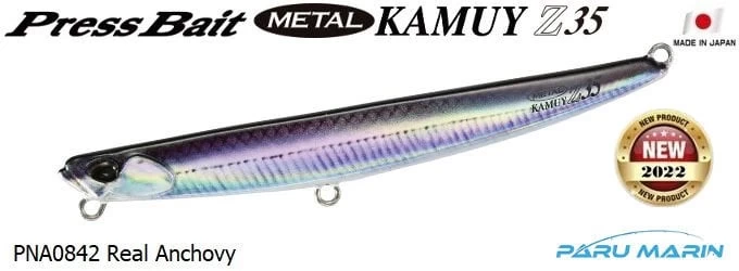 Duo Press Bait Metal Kamuy 35gr. Pna0842 Real Anchovy