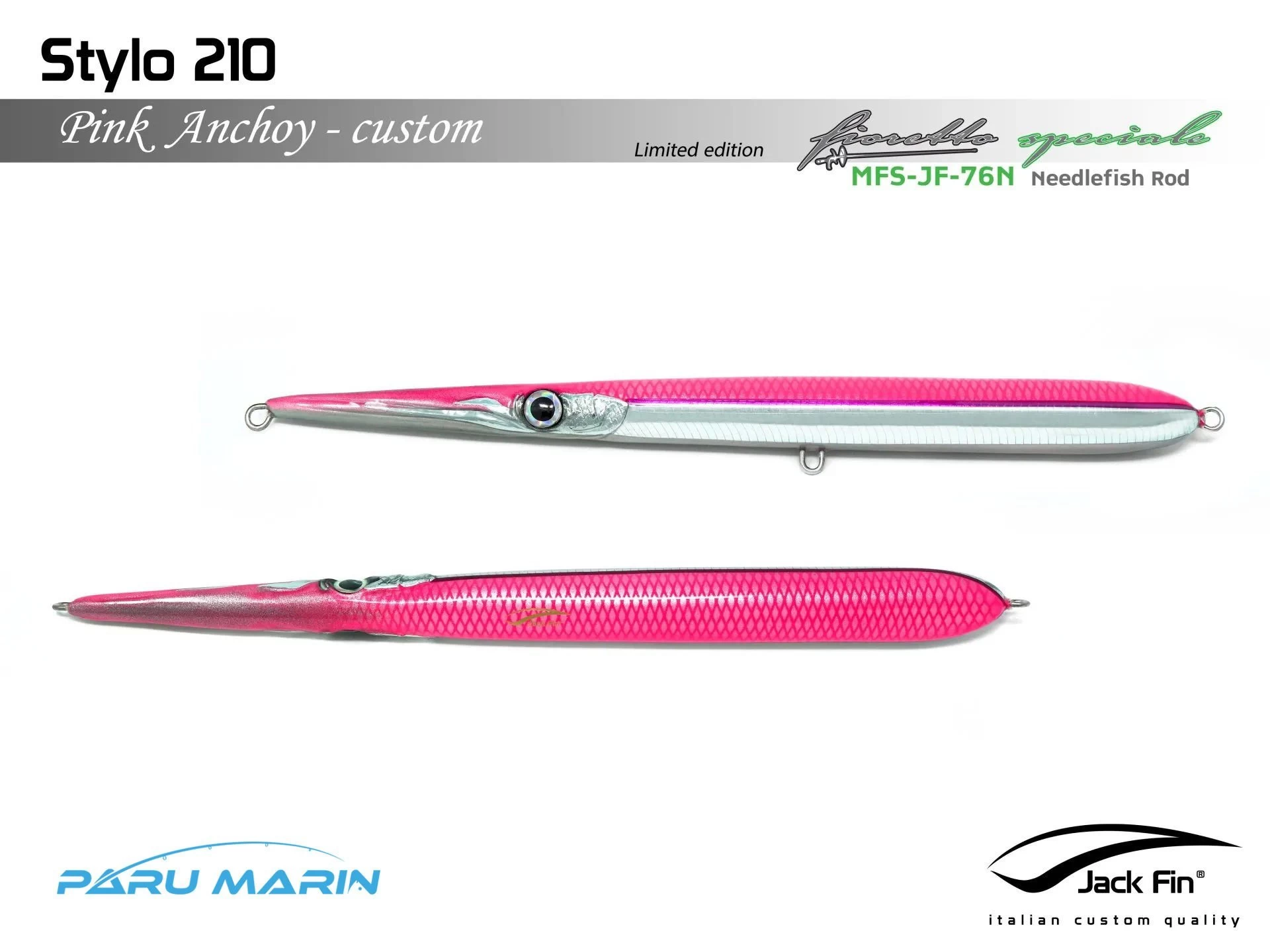 Jack Fin Stylo 210 Sahte Yem Pink Anchovy ''Özel Renk''