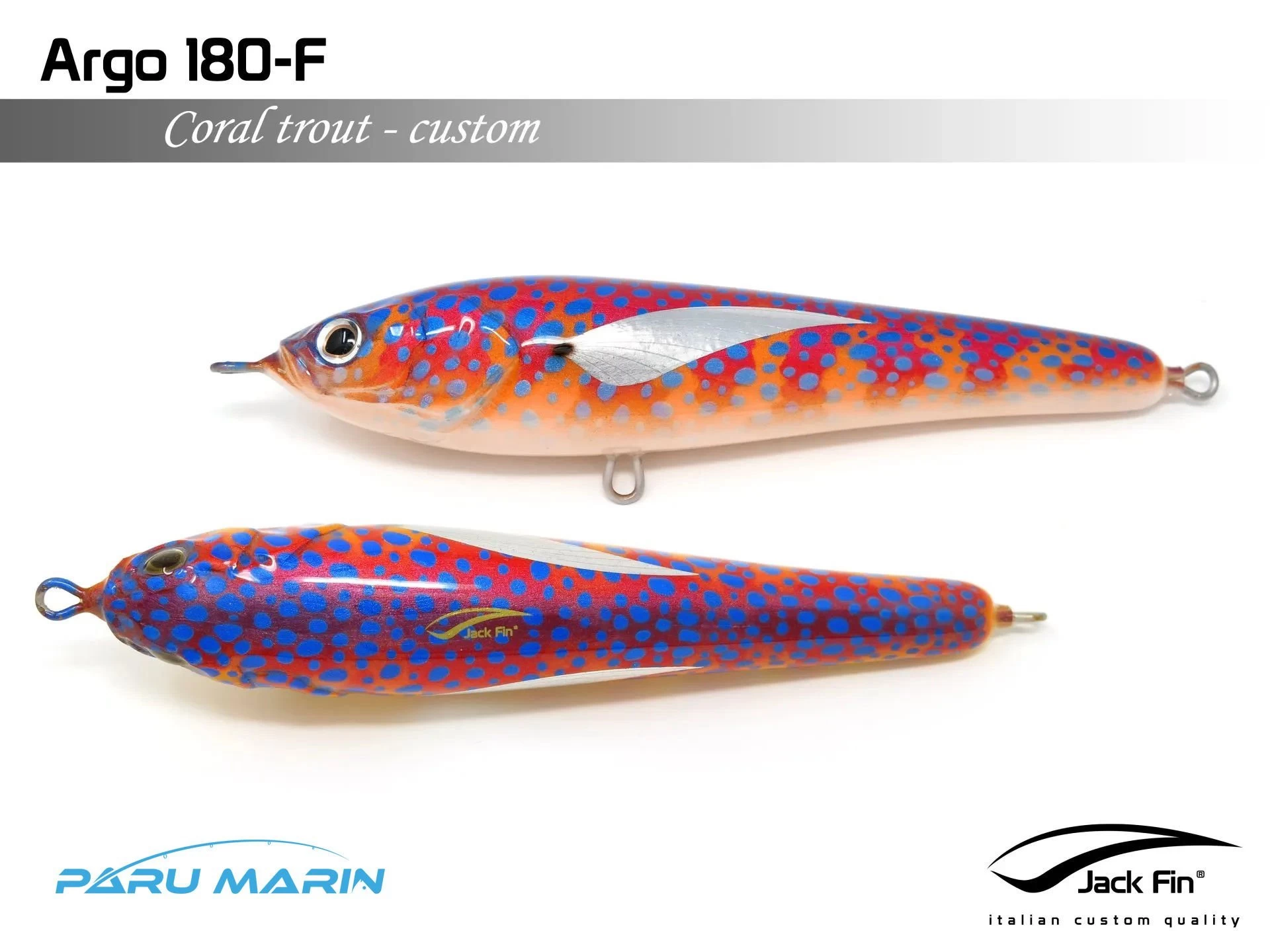Jack Fin Argo 180-f Sahte Yem Coral Trout ''Özel Renk''