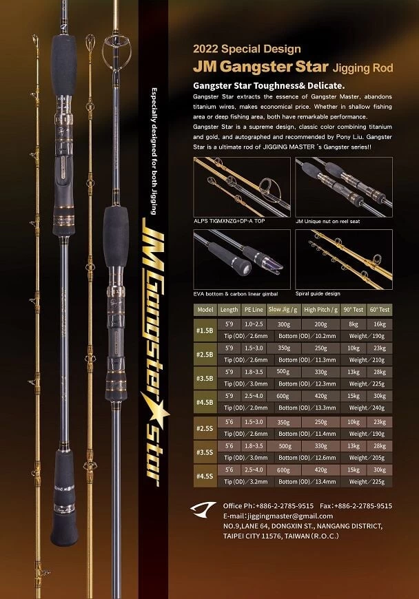 Jigging Master Gangster Star #3.5/b 175cm 330-500gr. Tetikli Spiral Kamış