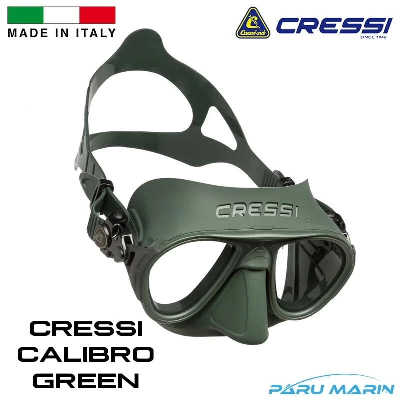 Cressi Calibro Green / Green Dalış Ve Yüzme Maskesi