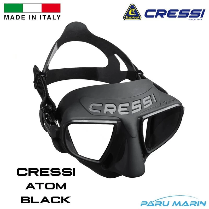 Cressi Atom Black Dalış Ve Yüzme Maskesi