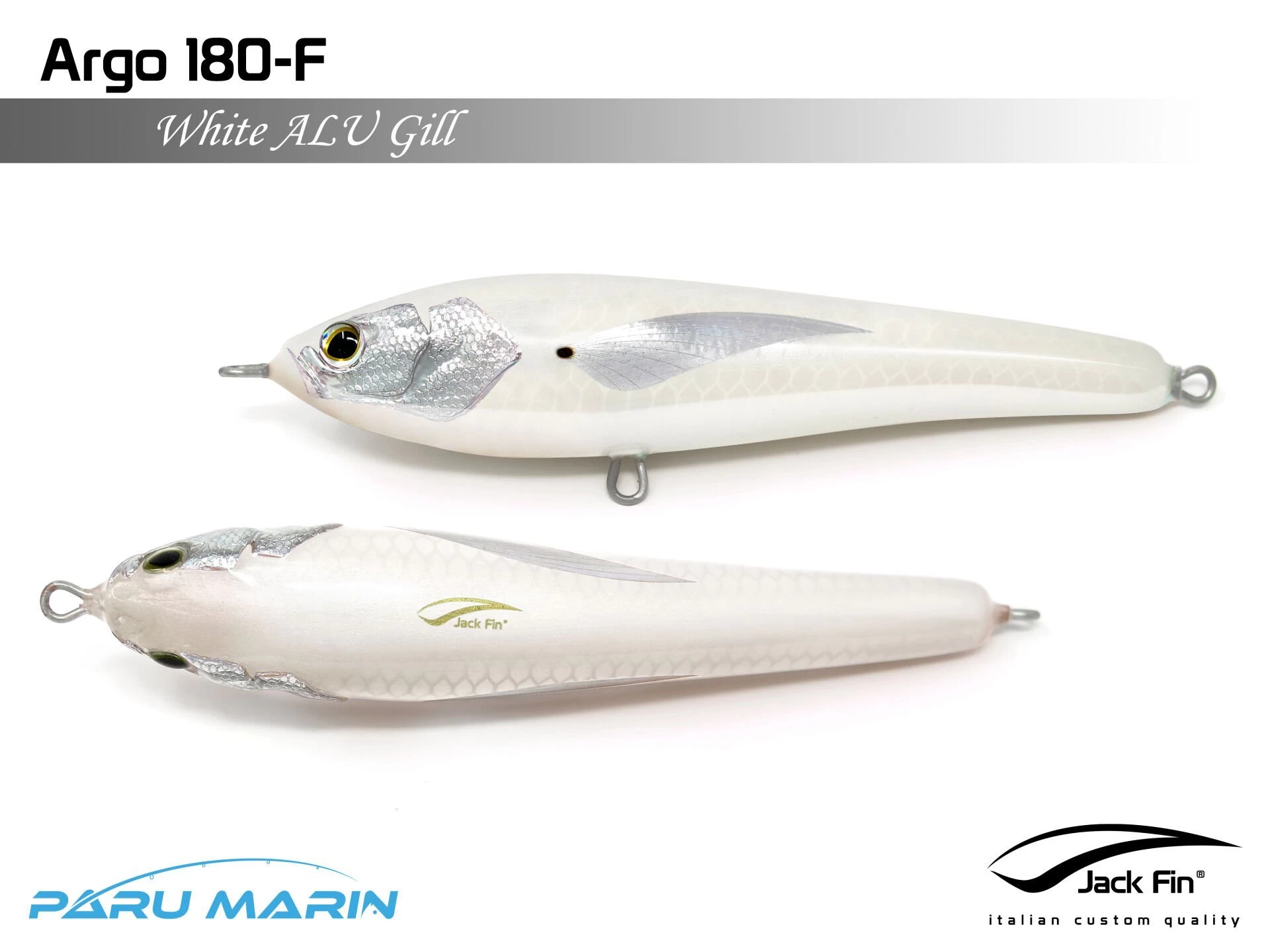 Jack Fin Argo 180-f Sahte Yem White Alu Gill