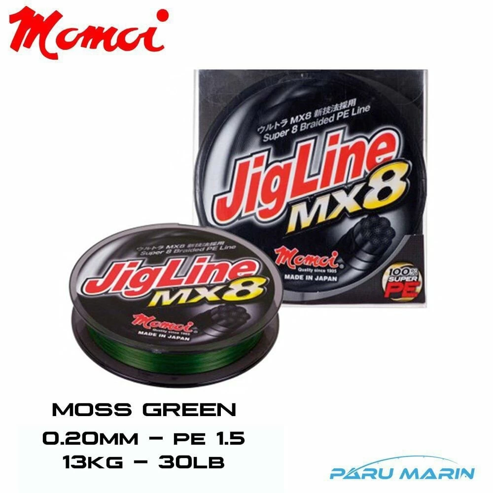 Momoi Jigline Mx8 0.20mm 300mt. Yeşil İp Misina