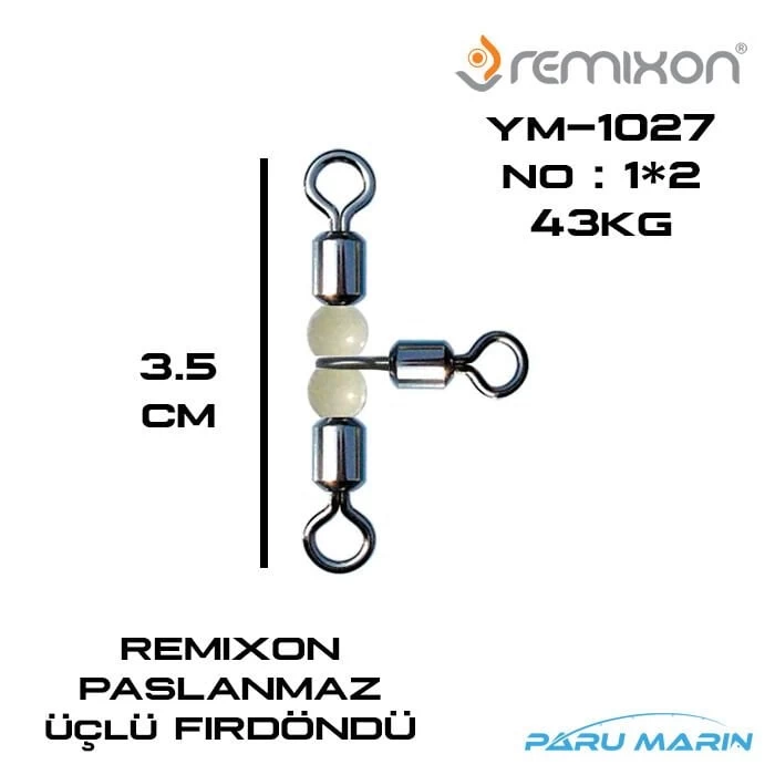 Remixon Ym-1027 Bilyalı Üçlü Fırdöndü No:1*2 43kg.