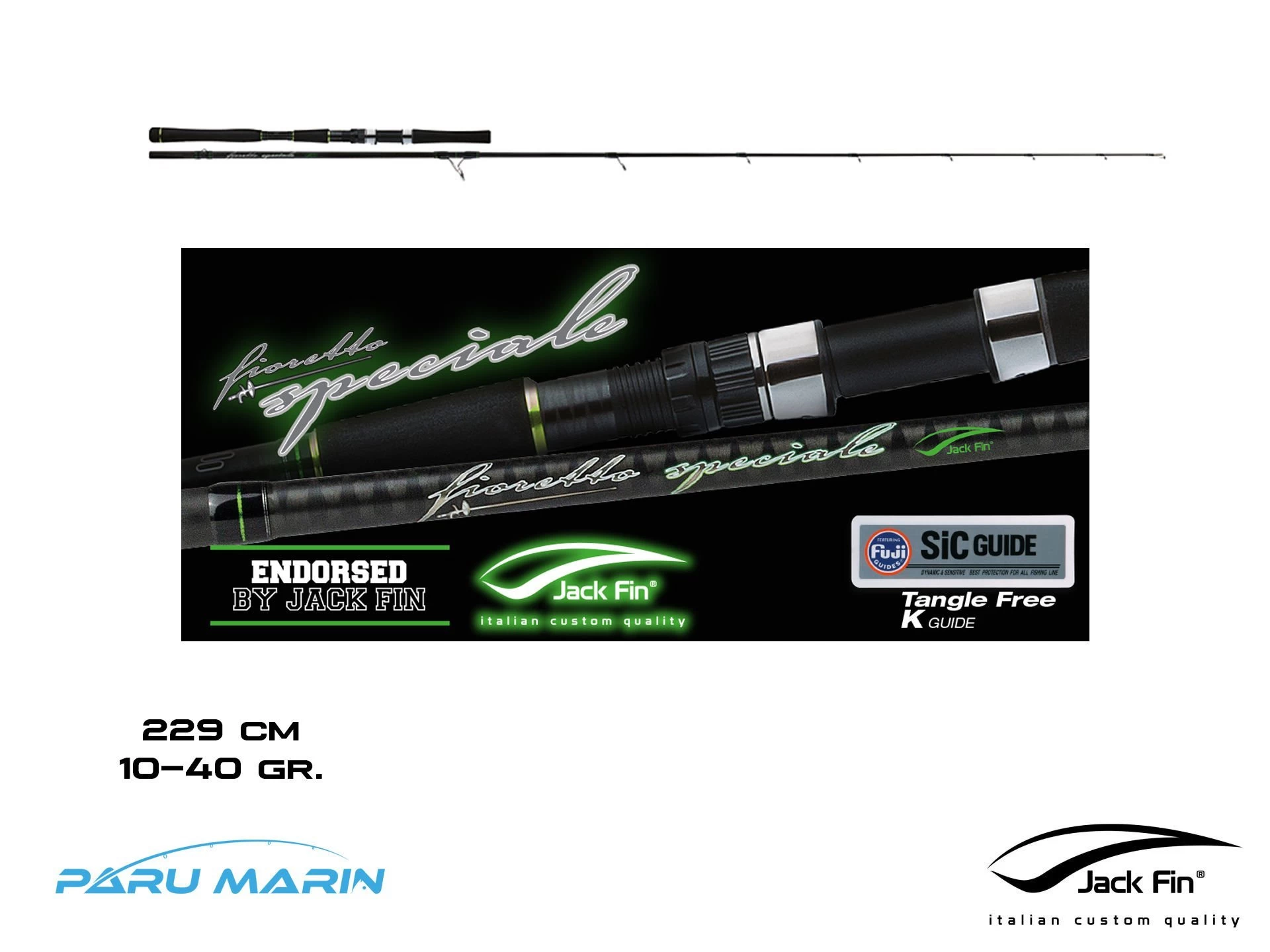 Jack Fin Molix Fioretto Speciale 231cm 10-40gr. Needlefish Spin Kamış