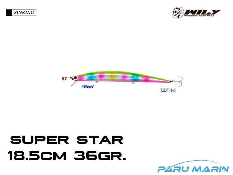 Wily Super Star 18.5cm 36gr. (sinking) No:57