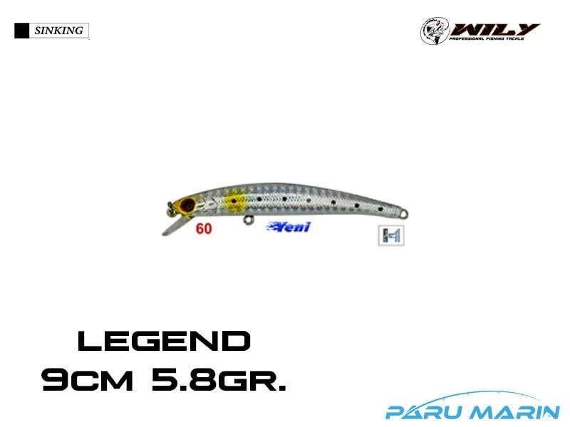 Wily Legend 9cm 5.8gr. (floating) No:60