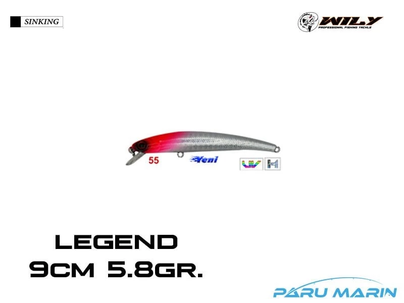 Wily Legend 9cm 5.8gr. (floating) No:55