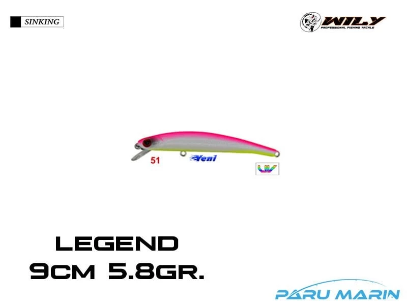 Wily Legend 9cm 5.8gr. (floating) No:51