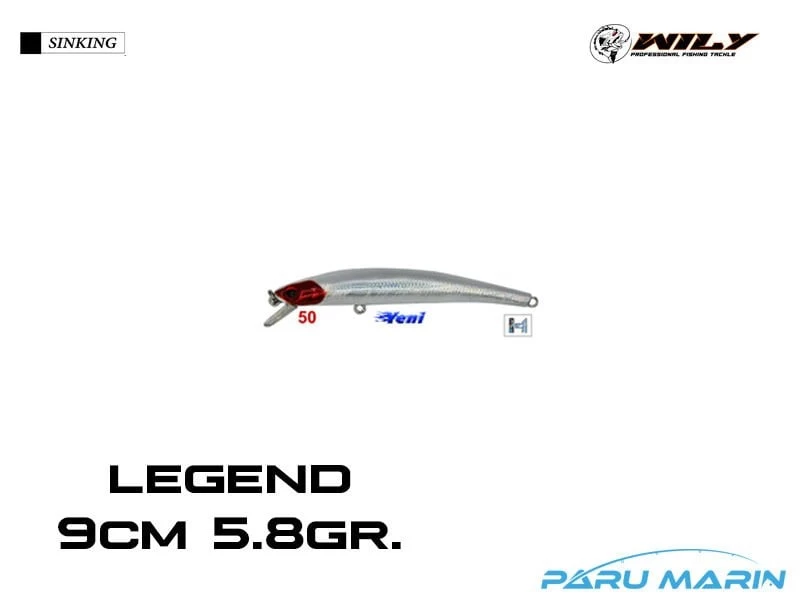 Wily Legend 9cm 5.8gr. (floating) No:50