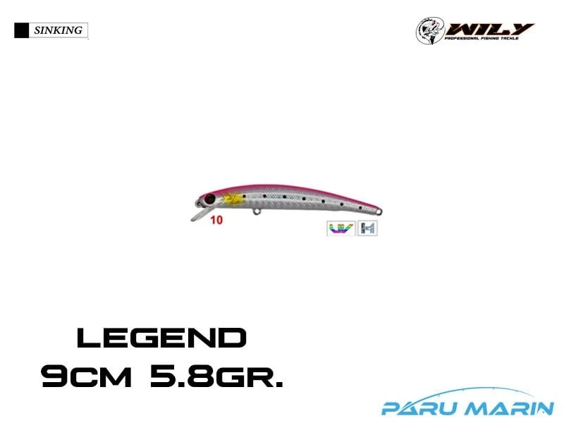 Wily Legend 9cm 5.8gr. (floating) No:10