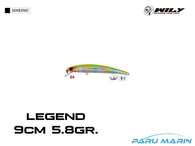 Wily Legend 9cm 5.8gr. (floating) No:04