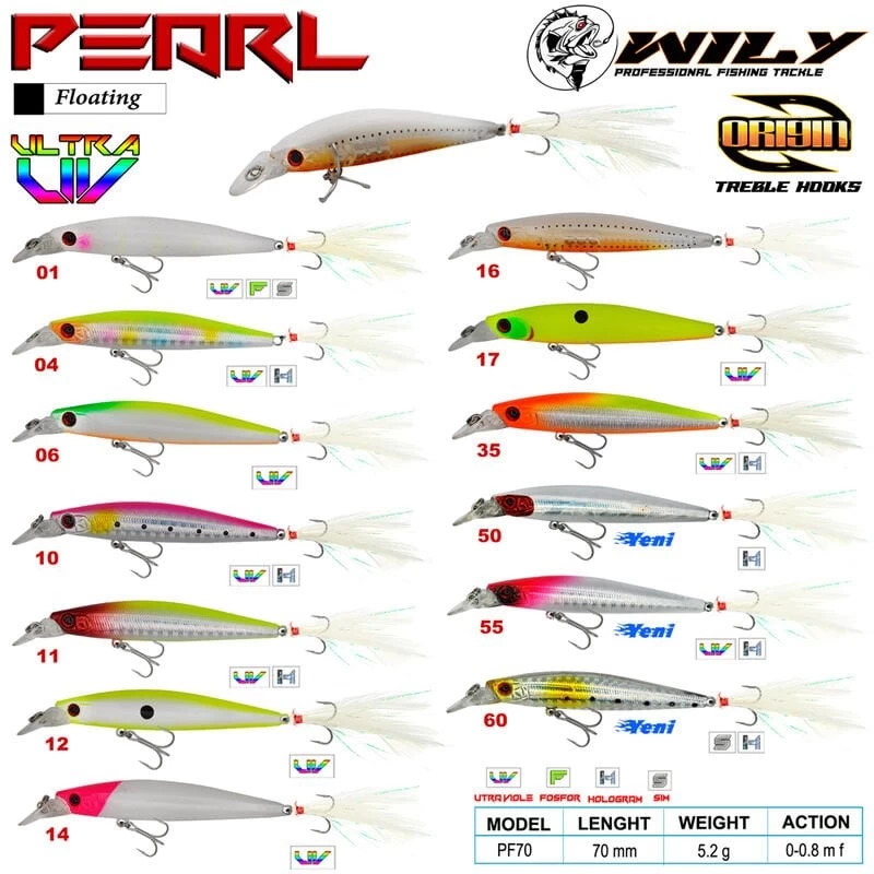 Wily Pearl 7cm 5.2gr. (floating) No:50