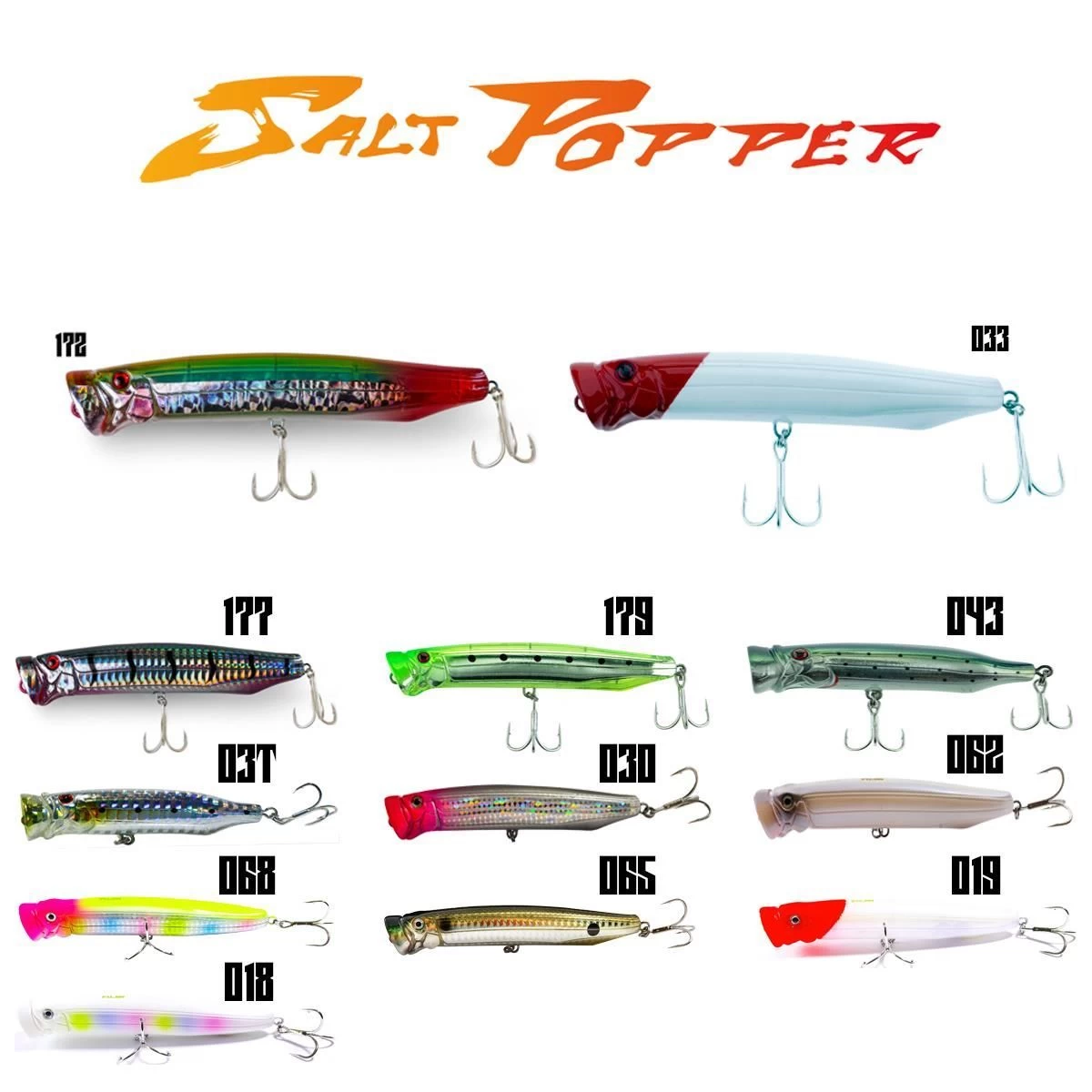 Fujin Salt Popper Sp120sw Sahte Balık, 033 Red Head