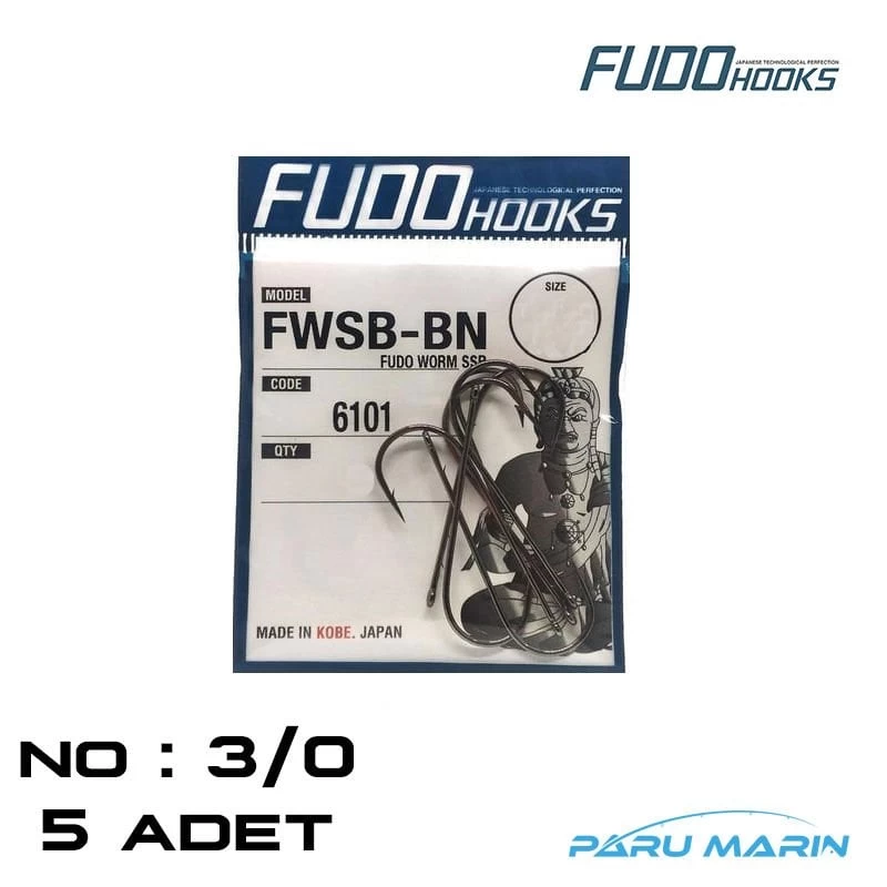Fudo 6101 Worm-bn No:3/0 Olta İğnesi