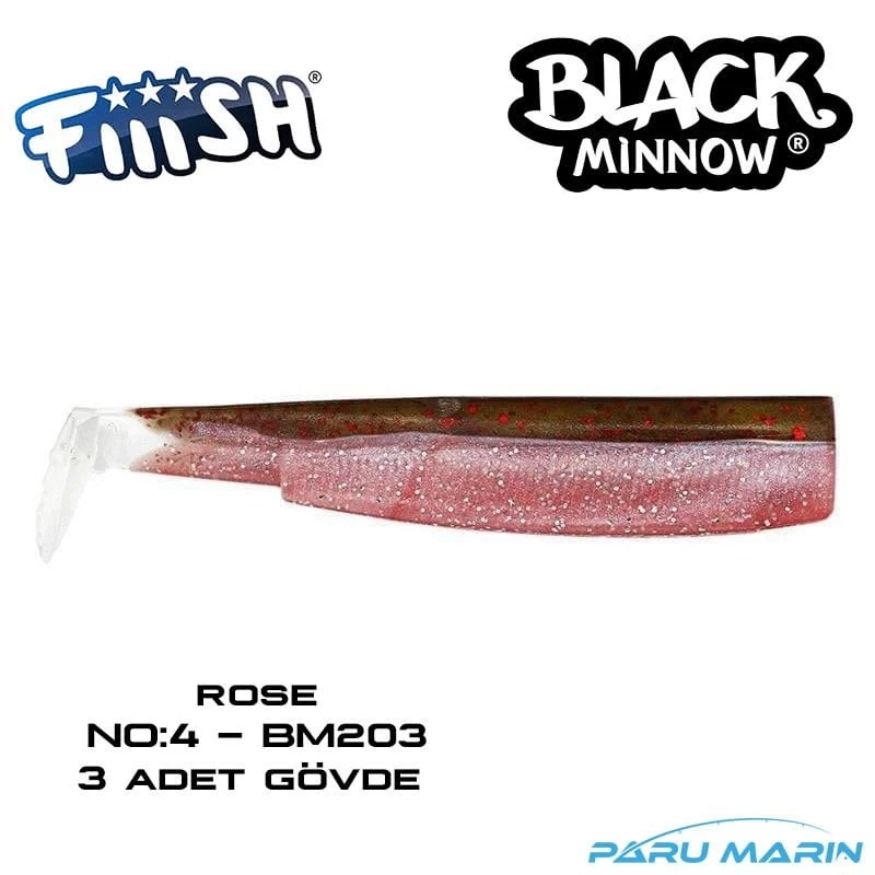 Fiiish Bm140/4 Bm203 3 Adet Gövde Rose Silikon Yem