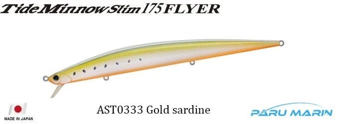 Duo Tide Minnow Slim Flyer 175 Ast0333 / Gold Sardine