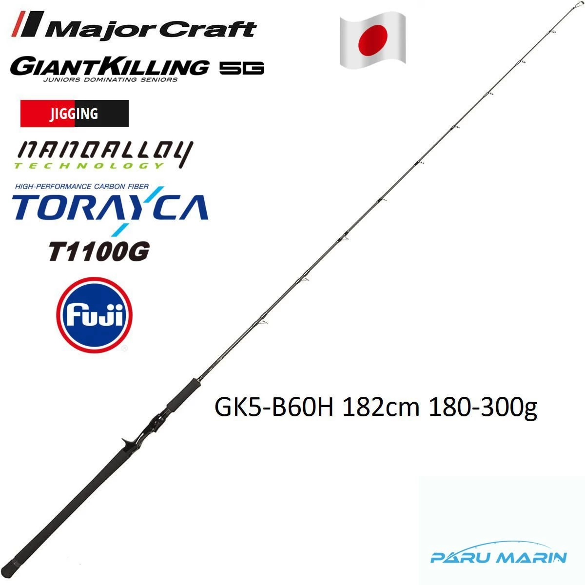Major Craft Giant Killing New Gk5-b60h 182cm 180-300gr Tetikli Jigging Kamış