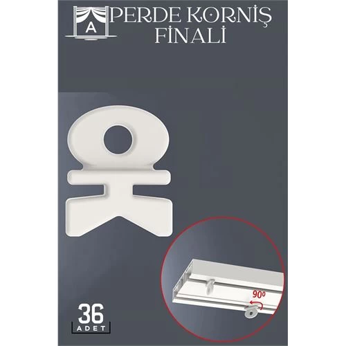 Transformacion Perde Korniş Finali Sonu 36 Adet Craftme Design 718404